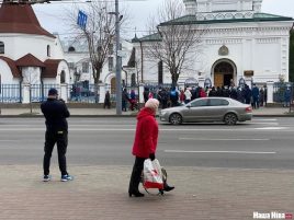 У Магілёве АМАП ачапіў праваслаўны сабор, не даў людзям стаць у ланцуг