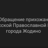 Прихожане православных храмов Жодино выступили против насилия и убийств