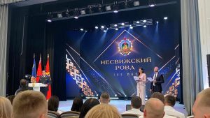 Священник поздравил милиционеров с юбилеем РОВД