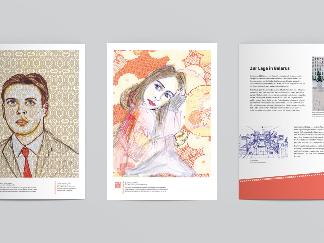 «Я здесь»: EKD предлагает учреждениям бесплатно заказать выставку о политзаключённых Беларуси